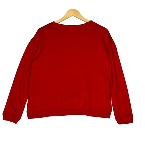 Disney Mickey Mouse Moods Textured Appliqués Sweatshirt Size Junior L (11-13) - Picture 4 of 6